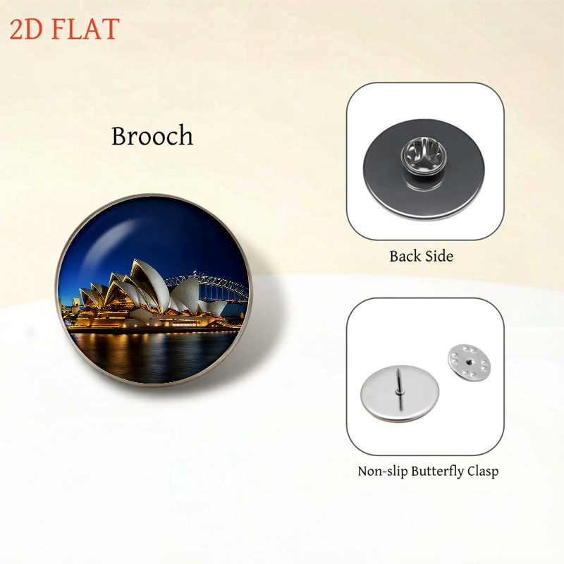 5pc Sydney Opera House & Harbour Bridge Jewelry Set